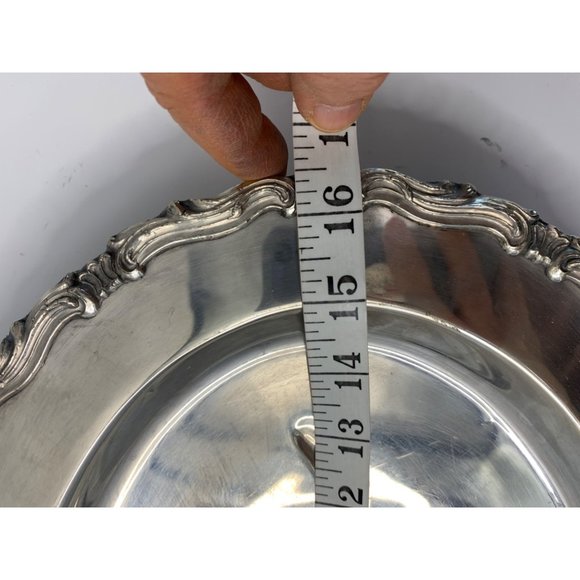 FB Rodgers Silver Co Tree of Life Spring Tray Footed Large 16 x 12" VTG 6573 - Picture 13 of 14